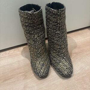 Beautiful tweed boots by Jessica Simpson